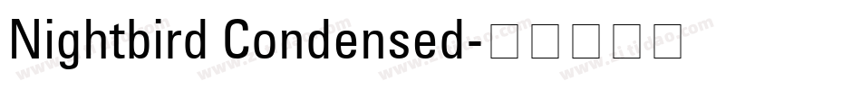 Nightbird Condensed字体转换